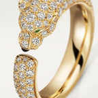 Bague Panthère de Cartier, petit modèle, pavée