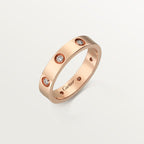 Bague LOVE, petit modèle, 8 diamants