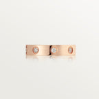 Bague LOVE, petit modèle, 8 diamants