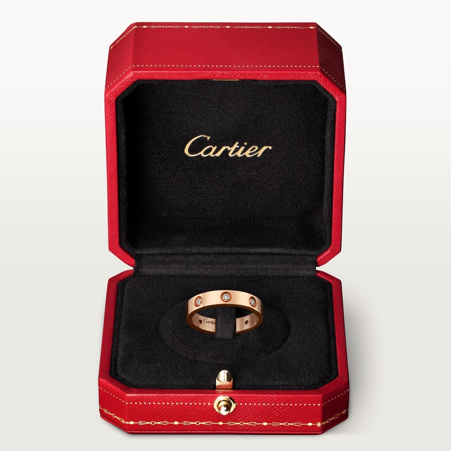 Bague LOVE, petit modèle, 8 diamants