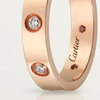 Bague LOVE, petit modèle, 8 diamants