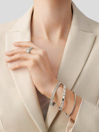 Bague Perlée sweet trèfles