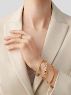Bague Perlée sweet trèfles