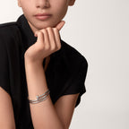 Bracelet Juste un Clou, double, diamants
