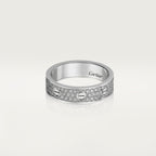 Bague LOVE, petit modèle, pavée