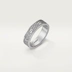Bague LOVE, petit modèle, pavée