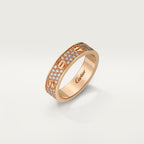 Bague LOVE, petit modèle, pavée