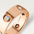 Bague LOVE, modèle classique, 6 diamants