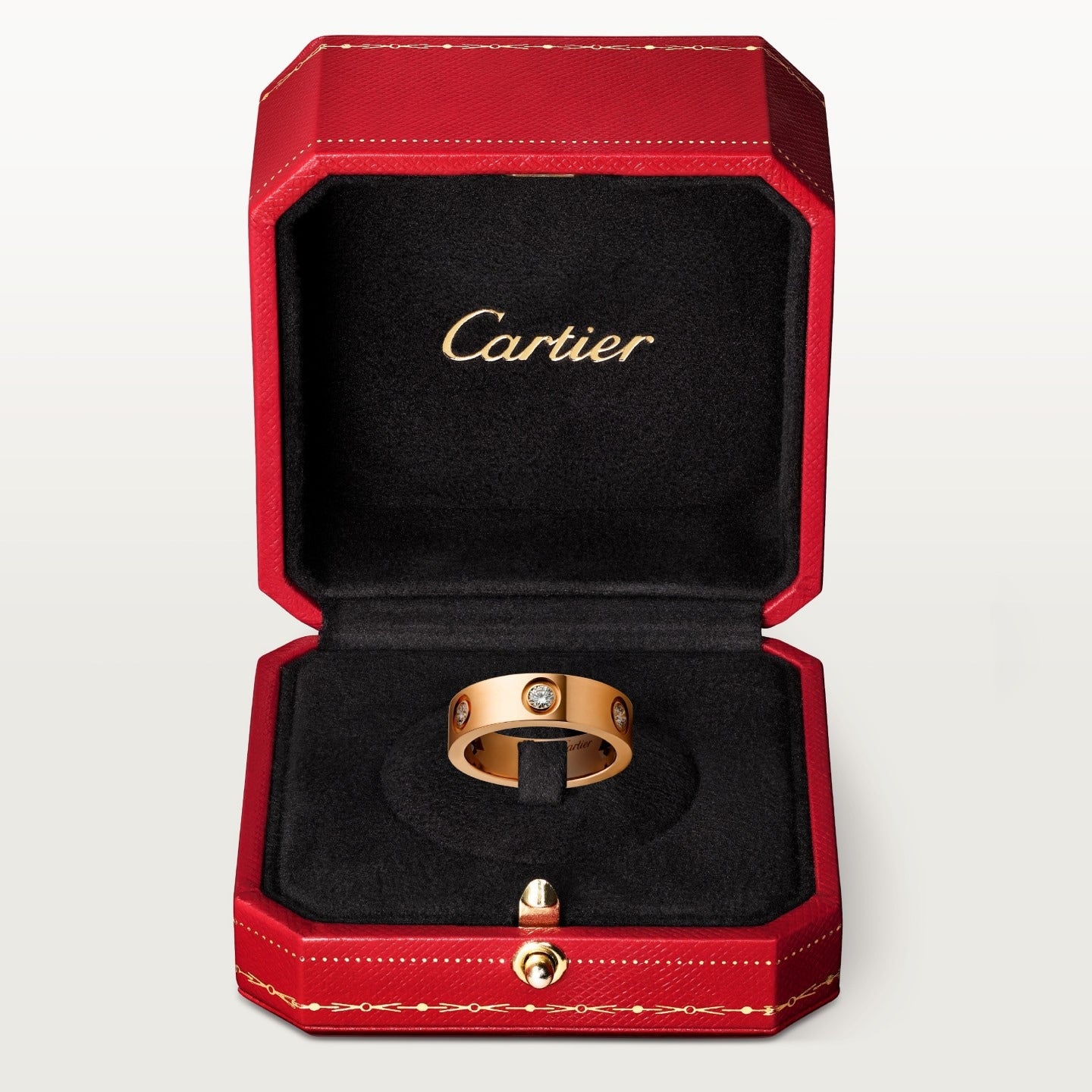 Bague LOVE, modèle classique, 6 diamants