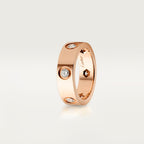 Bague LOVE, modèle classique, 6 diamants