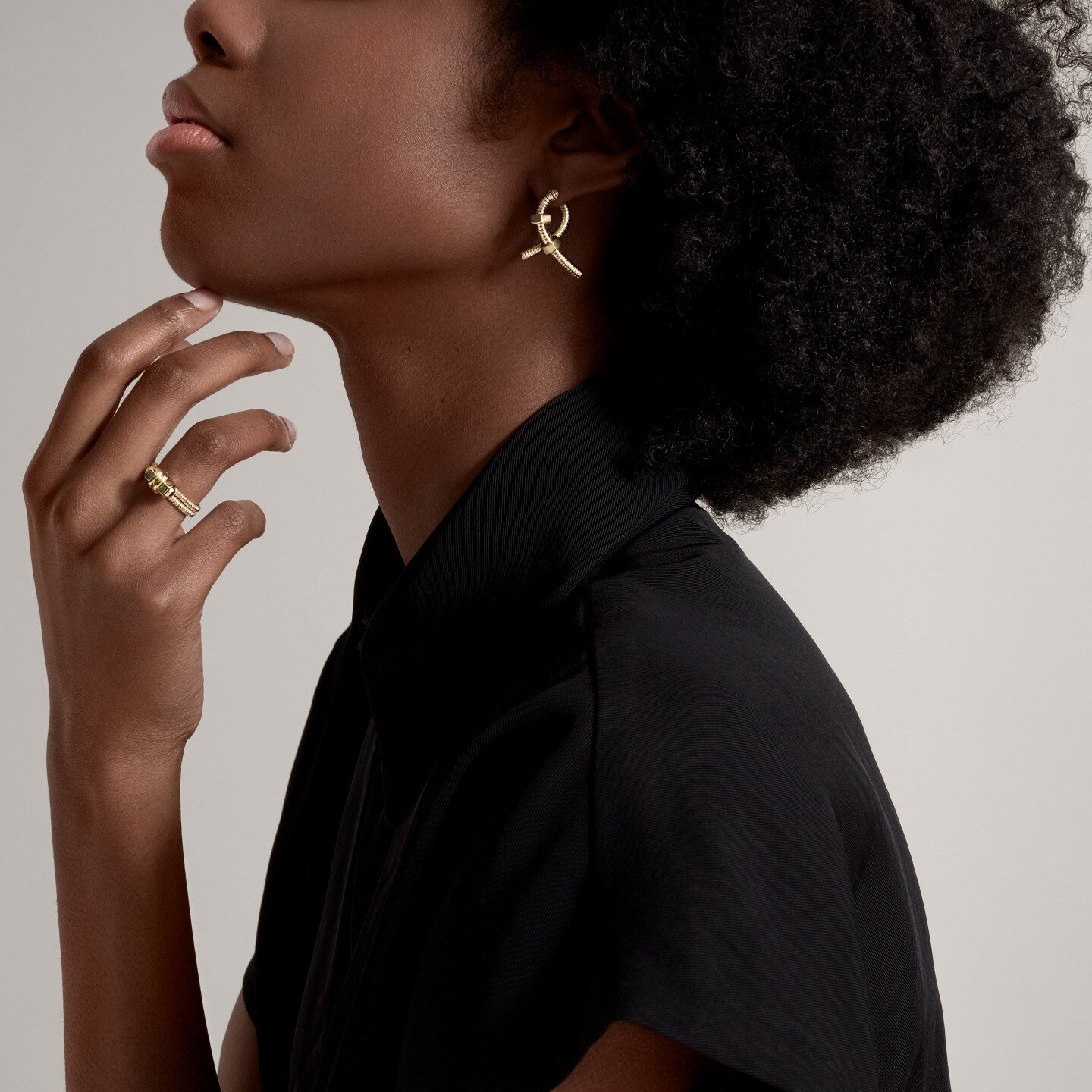 Mono boucle d'oreille gauche Ecrou de Cartier
