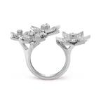 Bague Entre les Doigts Lotus, 4 fleurs