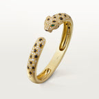 Bracelet Panthère de Cartier, moyen modèle, semi-pavé