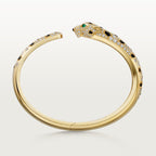 Bracelet Panthère de Cartier, moyen modèle, semi-pavé