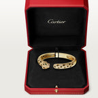 Bracelet Panthère de Cartier, moyen modèle, semi-pavé