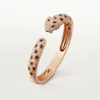 Bracelet Panthère de Cartier, moyen modèle, semi-pavé