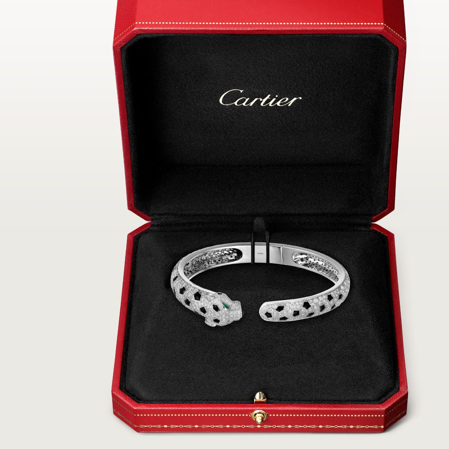 Bracelet Panthère de Cartier, moyen modèle, pavé