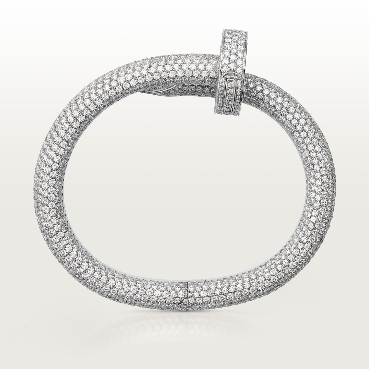 Bracelet Juste un Clou, modèle extra-large, pavé