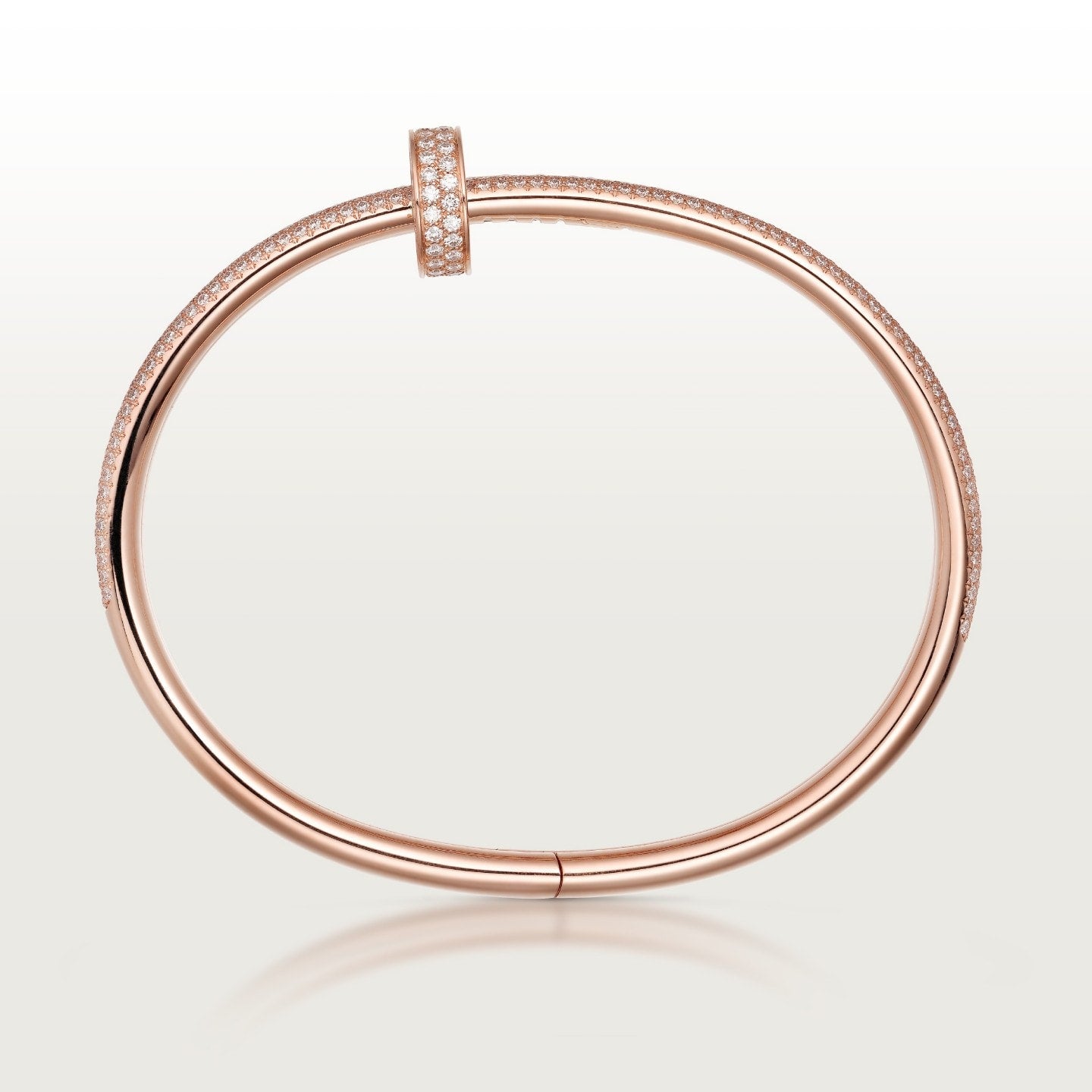 Bracelet Juste un Clou, double, semi-pavé