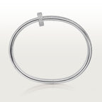 Bracelet Juste un Clou, double, semi-pavé