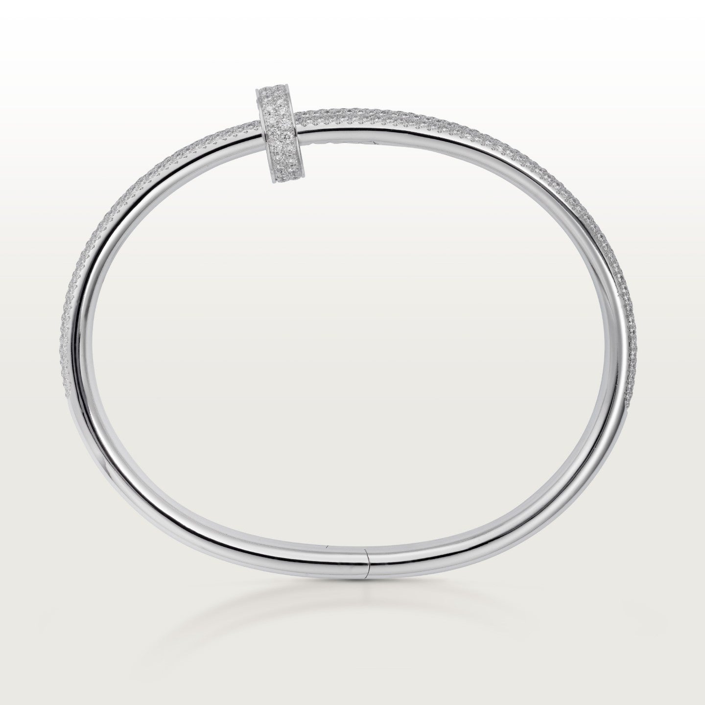 Bracelet Juste un Clou, double, semi-pavé