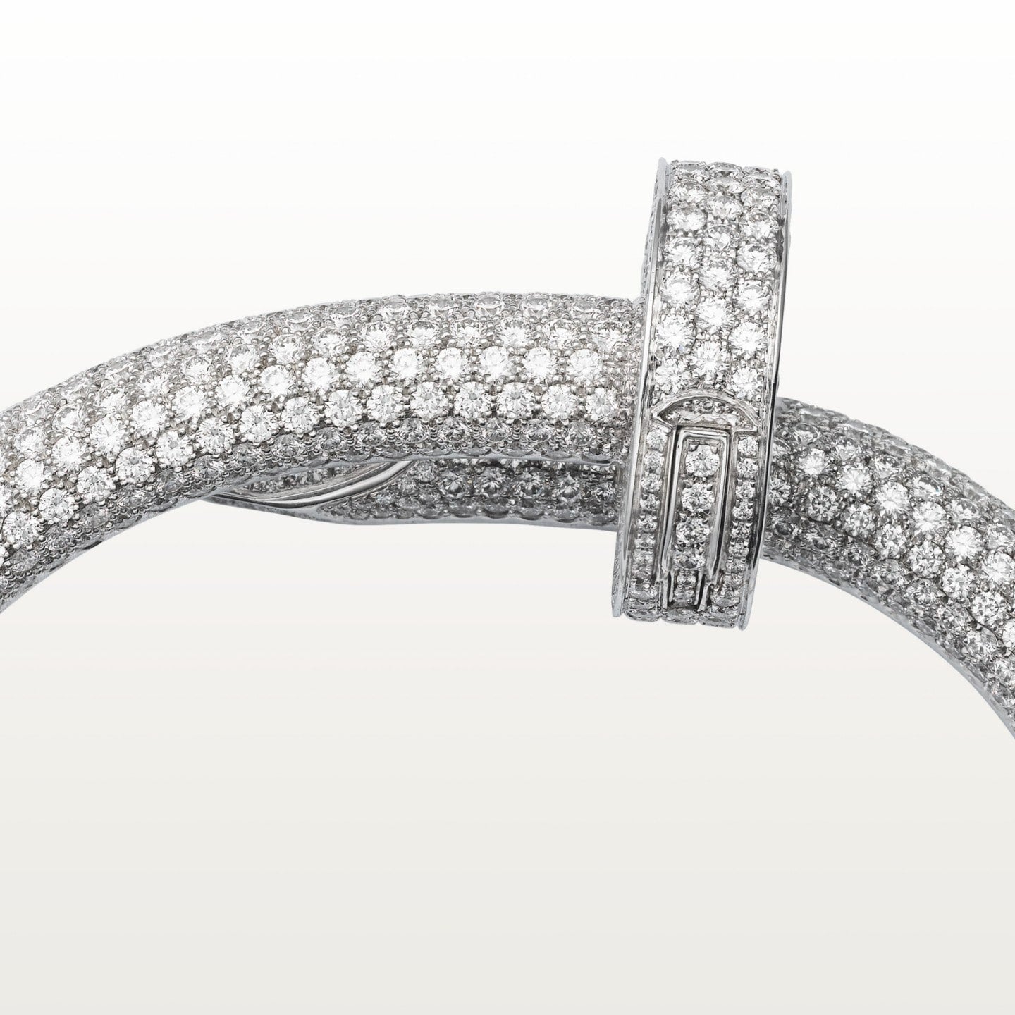 Bracelet Juste un Clou, modèle extra-large, pavé