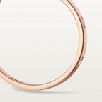 Créoles LOVE, moyen modèle, 6 diamants