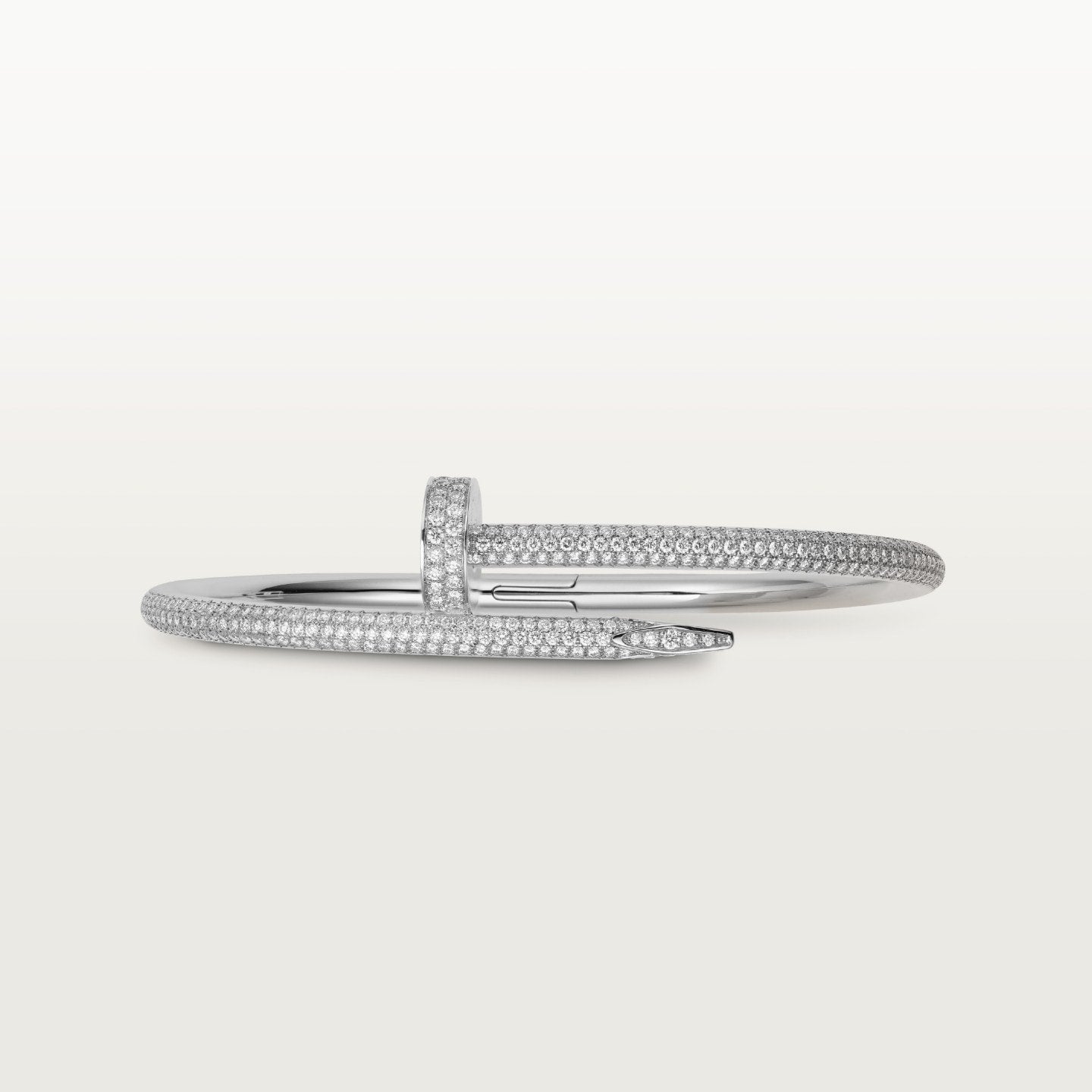 Bracelet Juste un Clou, modèle classique, semi-pavé