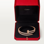 Bracelet Juste un Clou, double, semi-pavé