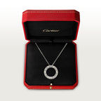 Pendentif LOVE rond, pavé