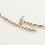 Collier Torque Juste un Clou, petit modèle, diamants
