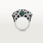 Bague Panthère de Cartier, émeraude, pavée