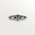 Bague Panthère de Cartier, émeraude, pavée