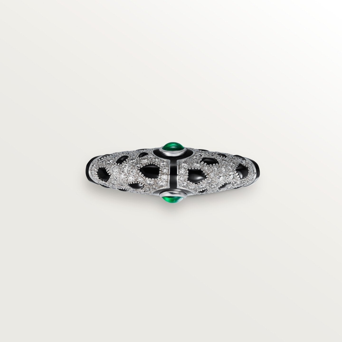 Bague Panthère de Cartier, émeraude, pavée