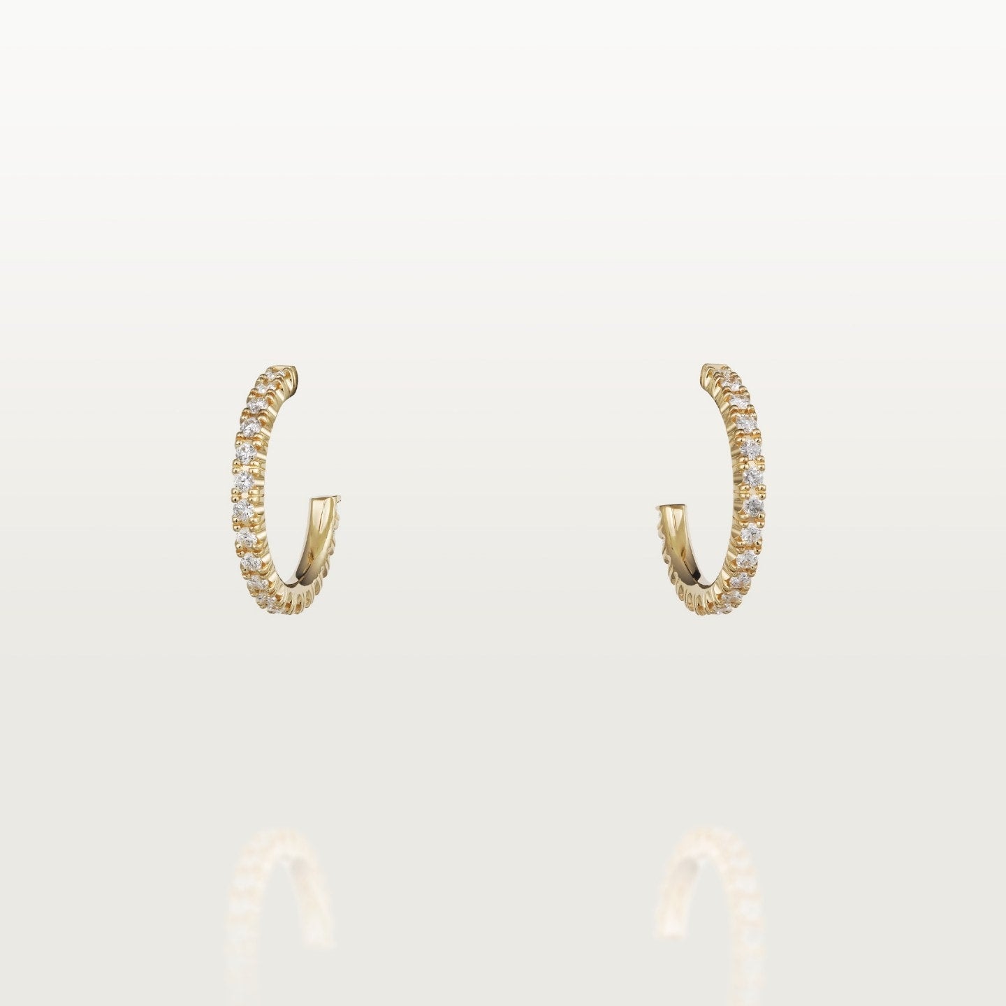 Créoles Etincelle de Cartier, petit modèle, pavées