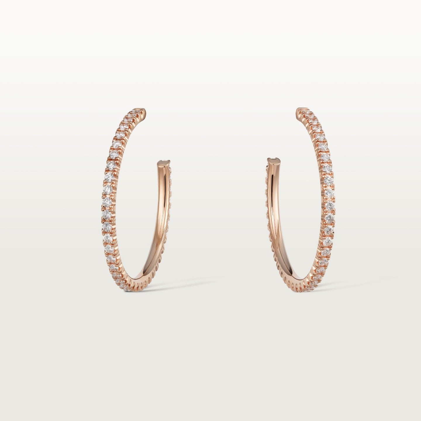 Créoles Etincelle de Cartier, moyen modèle, pavées