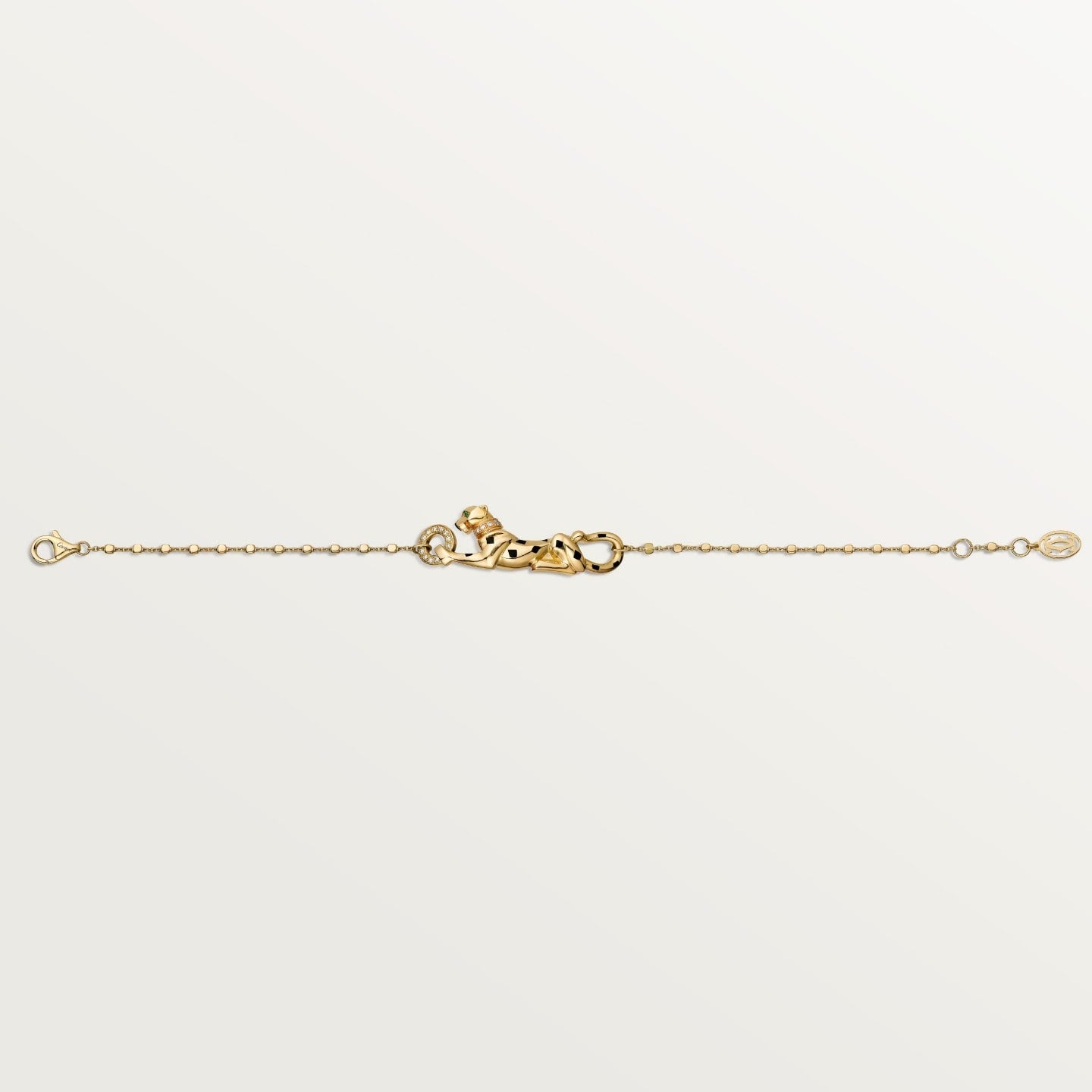 Bracelet Panthère de Cartier, sur chaine, diamants