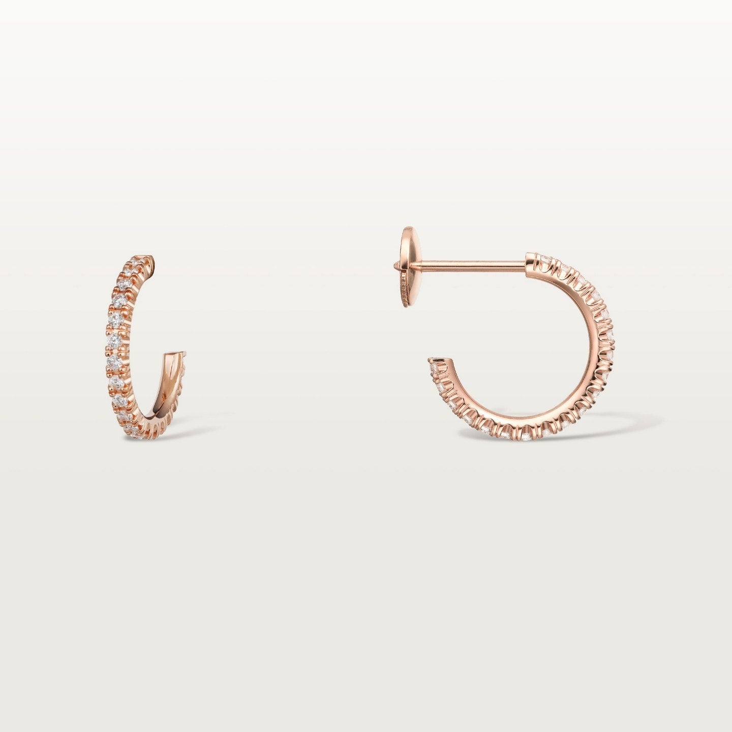 Créoles Etincelle de Cartier, petit modèle, pavées