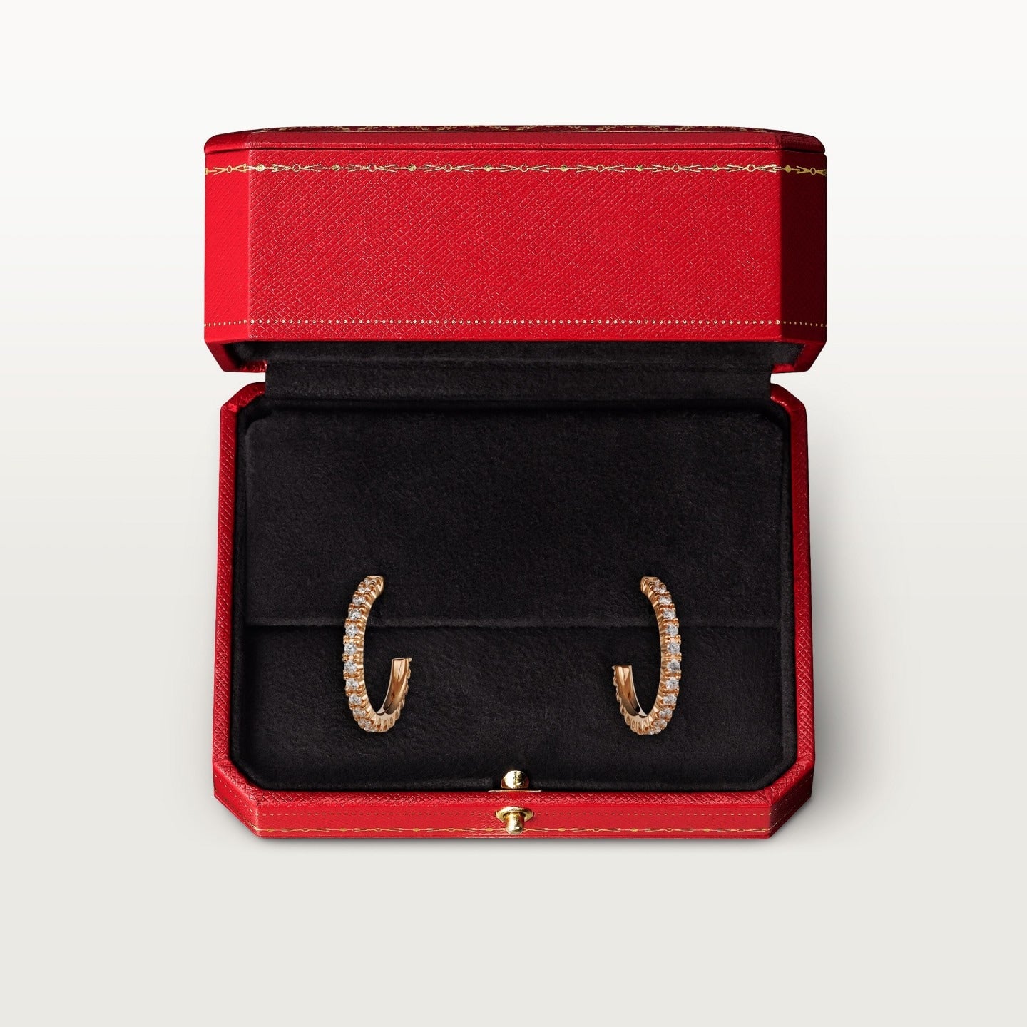 Créoles Etincelle de Cartier, petit modèle, pavées