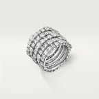 Bague Lignes Essentielles, diamants taille brillant