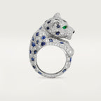 Bague Panthère de Cartier, saphir, pavée