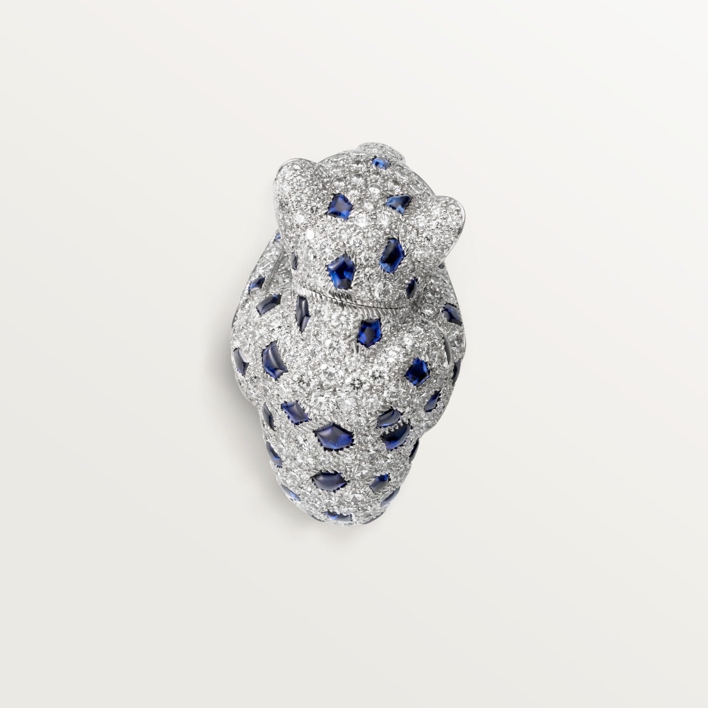 Bague Panthère de Cartier, saphir, pavée