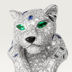 Bague Panthère de Cartier, saphir, pavée