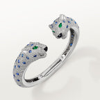 Bracelet Panthère de Cartier, saphir, pavé