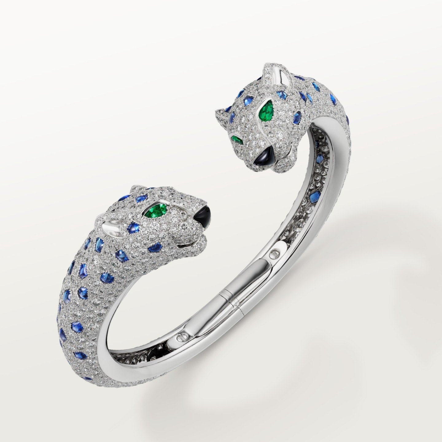 Bracelet Panthère de Cartier, saphir, pavé