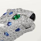 Bracelet Panthère de Cartier, saphir, pavé