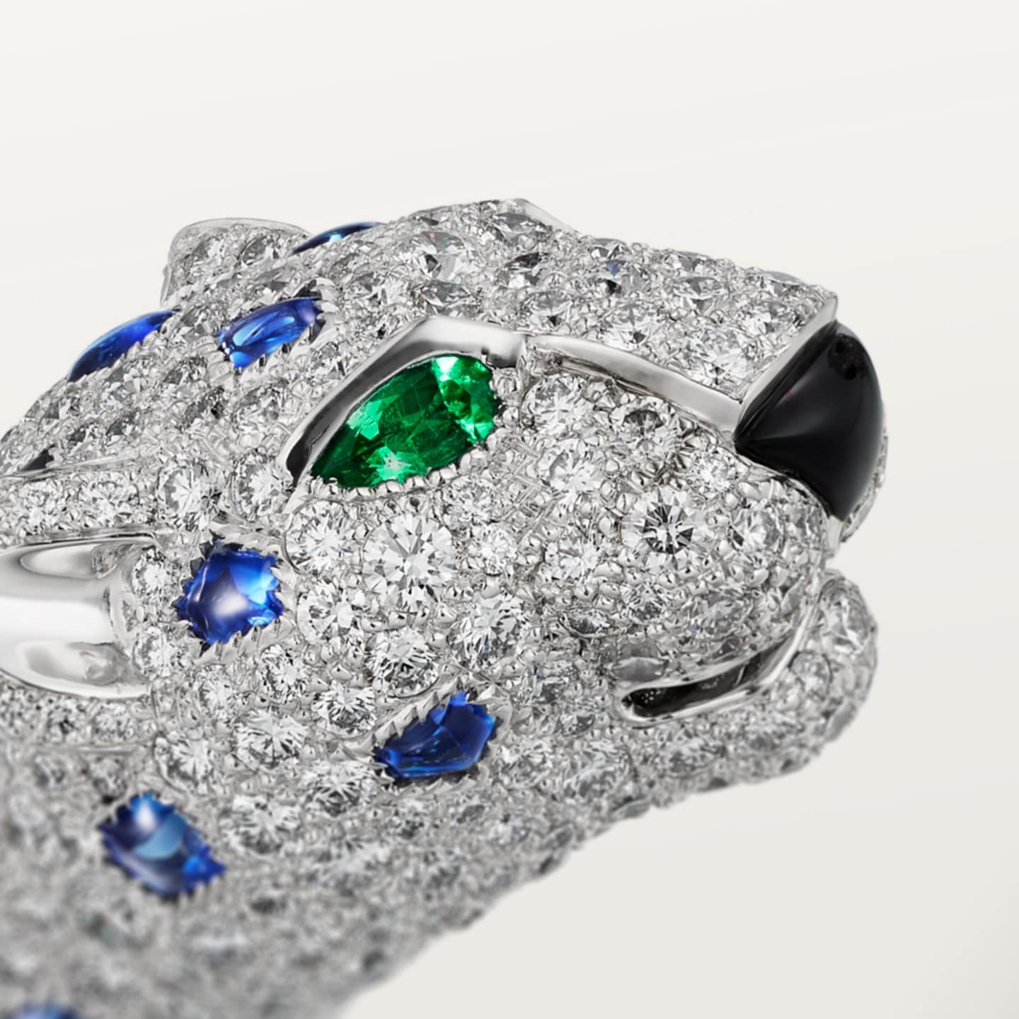 Bracelet Panthère de Cartier, saphir, pavé