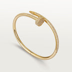 Bracelet Juste un Clou, modèle classique, semi-pavé