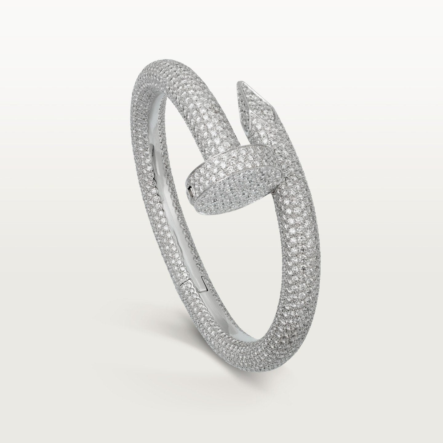 Bracelet Juste un Clou, modèle extra-large, pavé