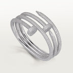Bracelet Juste un Clou, double, pavé